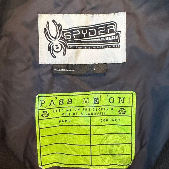 Spyder Boys’ Ski Jacket & Bib Snow Pants Set – Size 6/7 - Picture 8 of 10